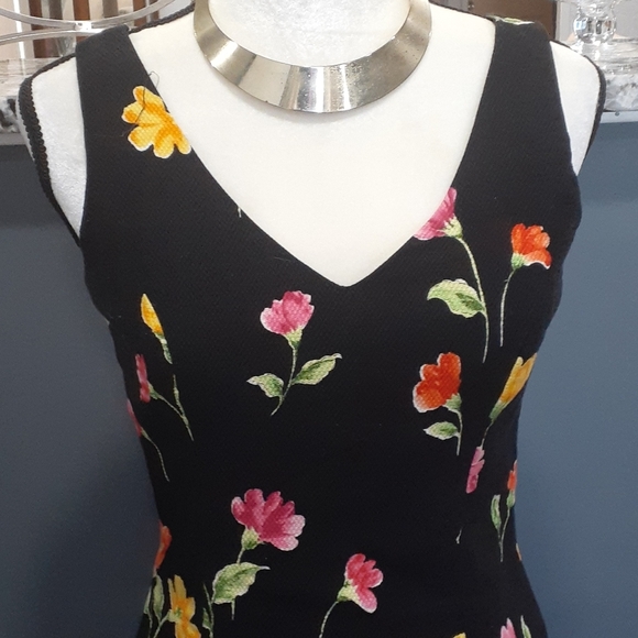 Kenar floral black dress size 8 - Picture 3 of 9